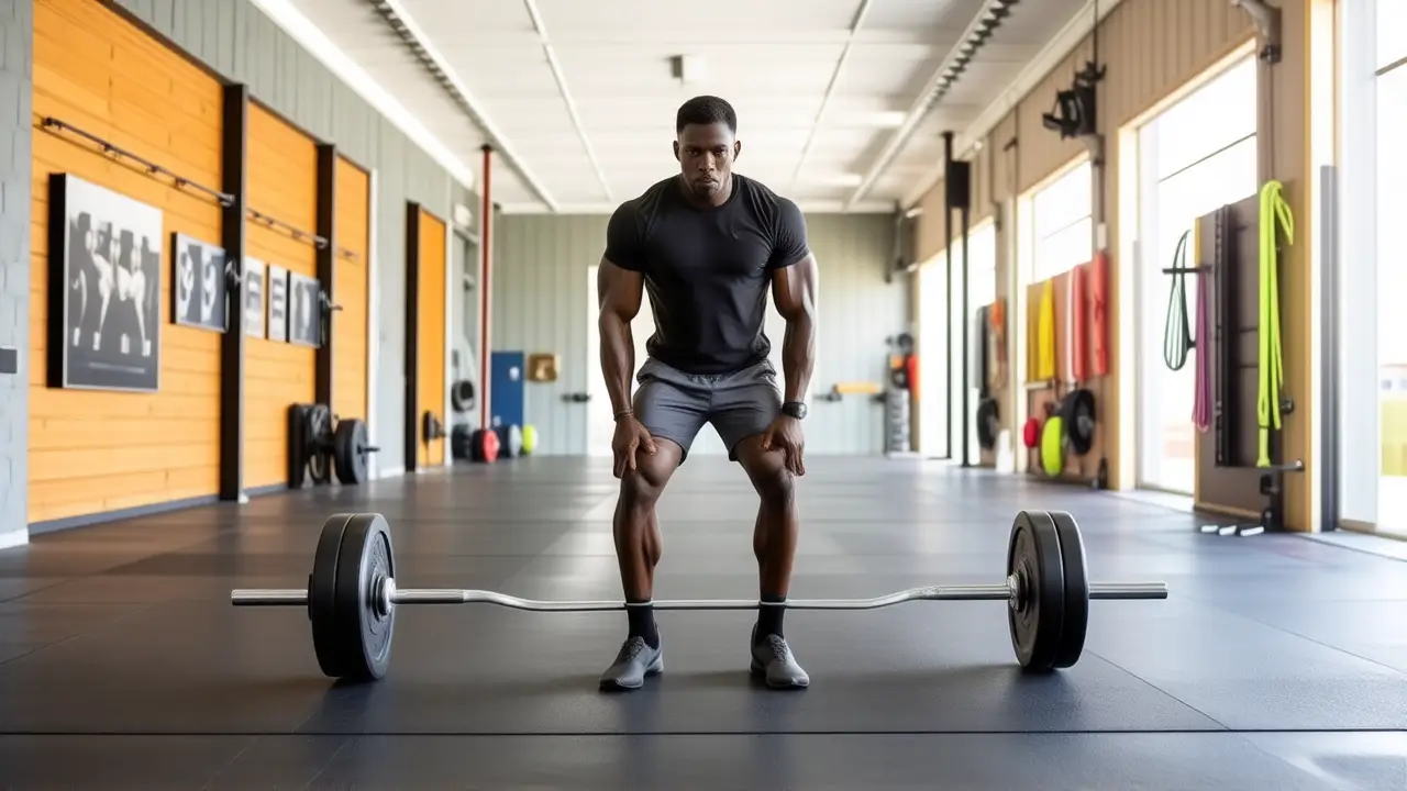 Atleta español musculoso exhibe fuerza en CrossFit