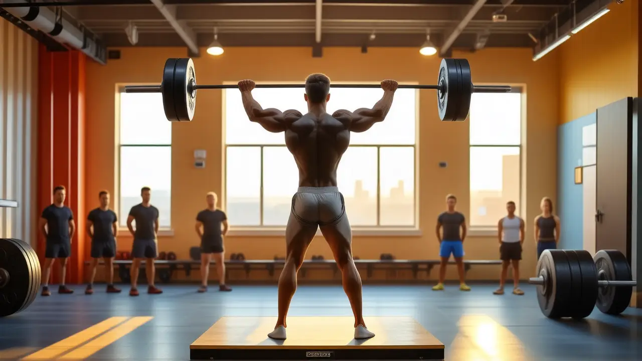 AFAP Crossfit: Guía para Velocidad y Técnica 1 Atleta español musculoso levanta barra en gimnasio