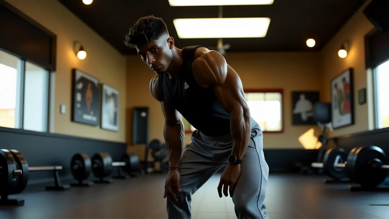 Un atleta español se entrena intensamente en la luz