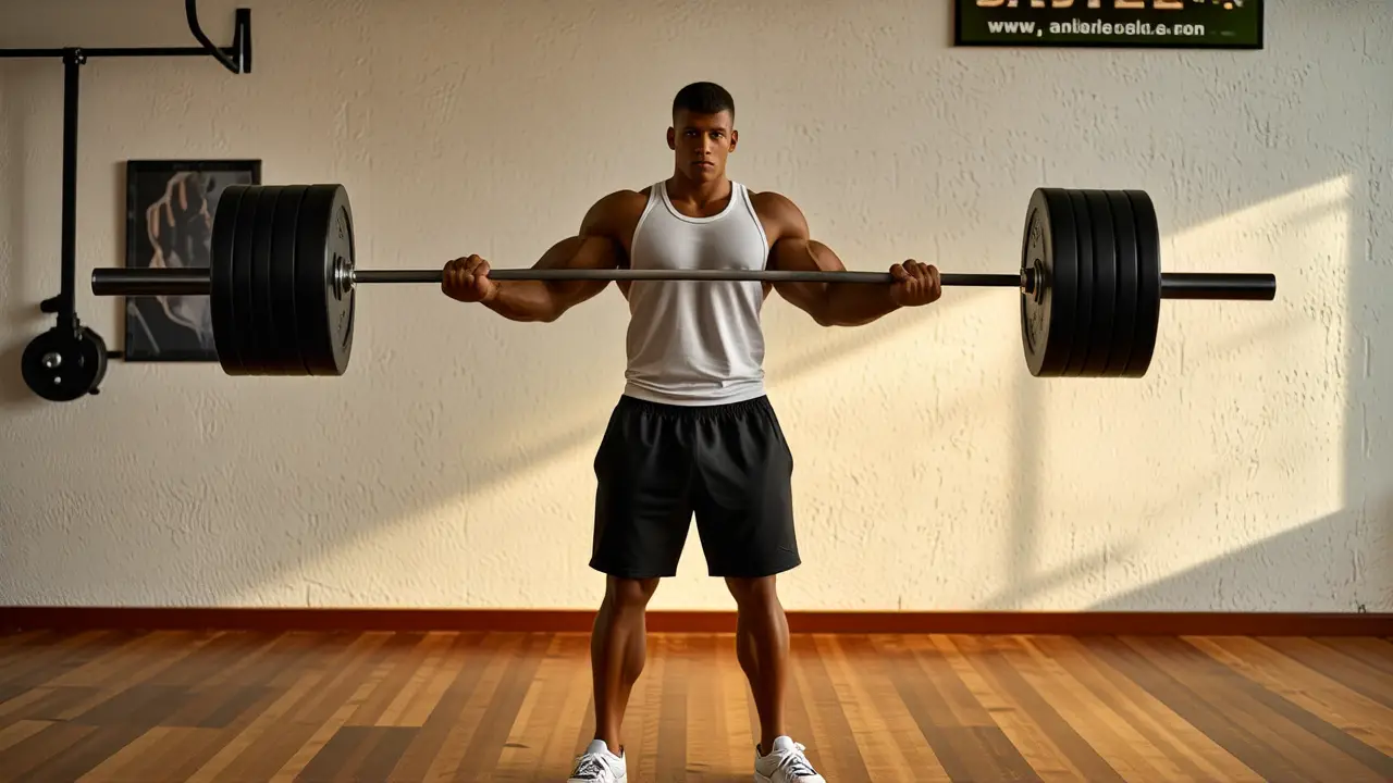 Bear Complex: Crossfit Entrenamiento Exigente 1 Fotógrafo captura fuerza en gimnasio realista