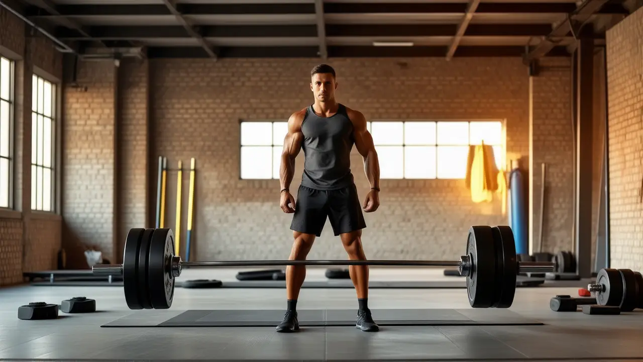 Benchmark Crossfit: Mejora tu rendimiento con benchmarks 2 Atleta español musculoso en sesión intensa