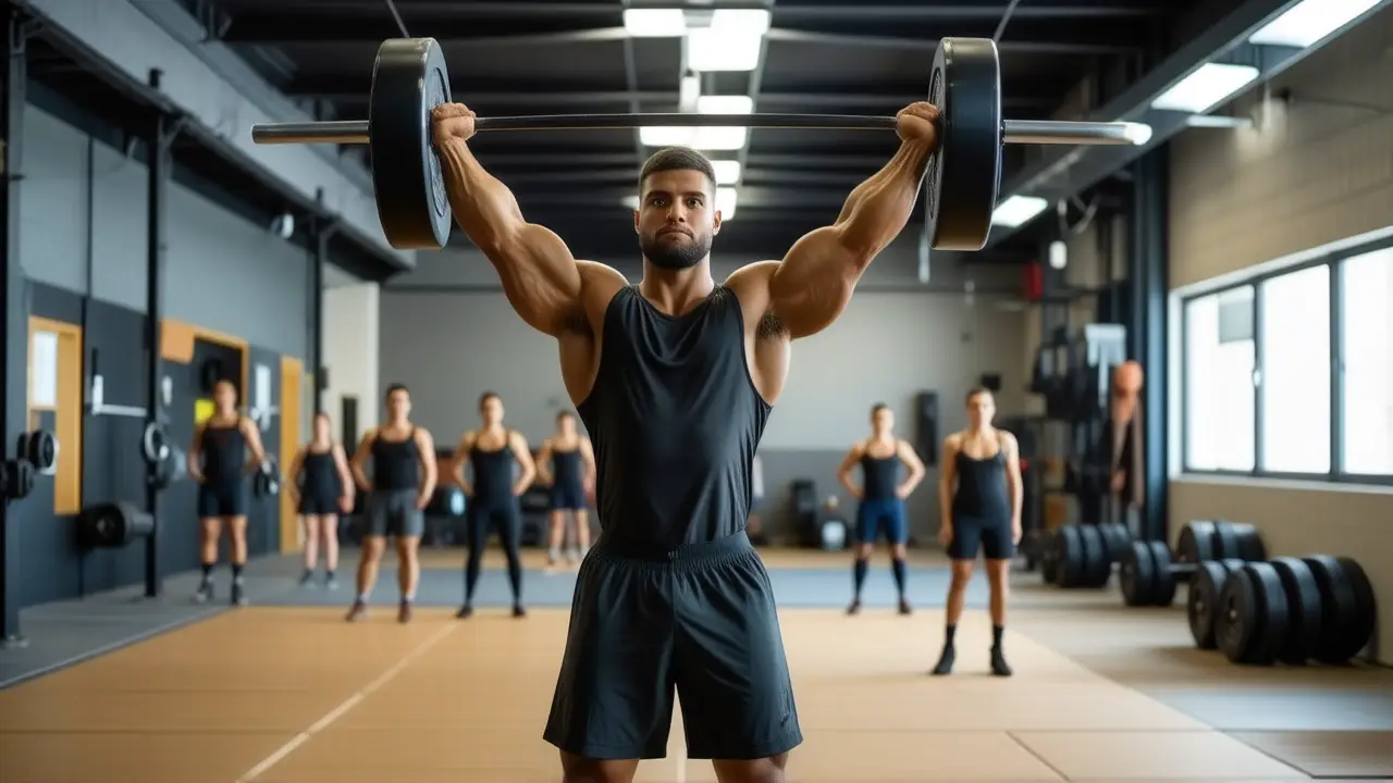Un atleta español fuerte domina el CrossFit