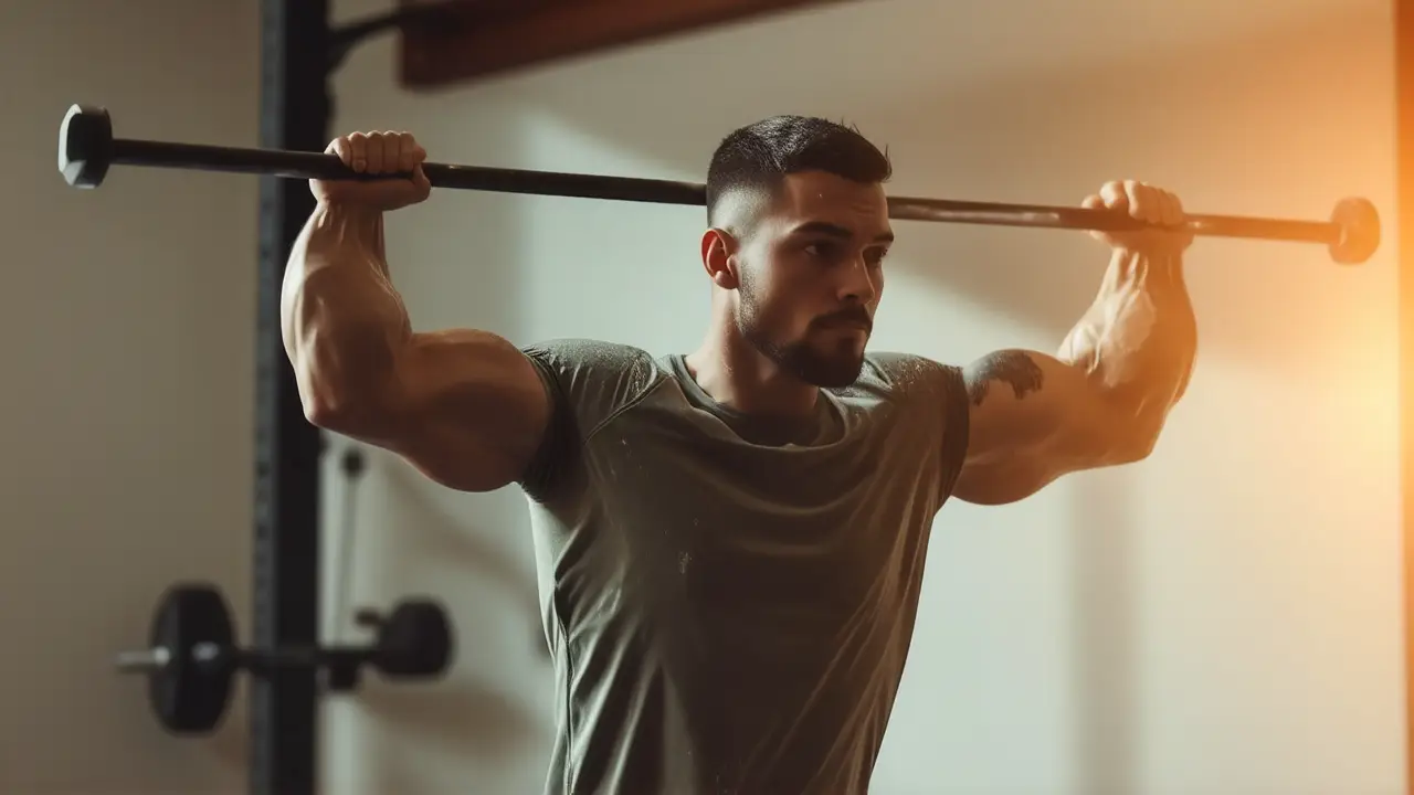 Un atleta español se entrena con intensidad