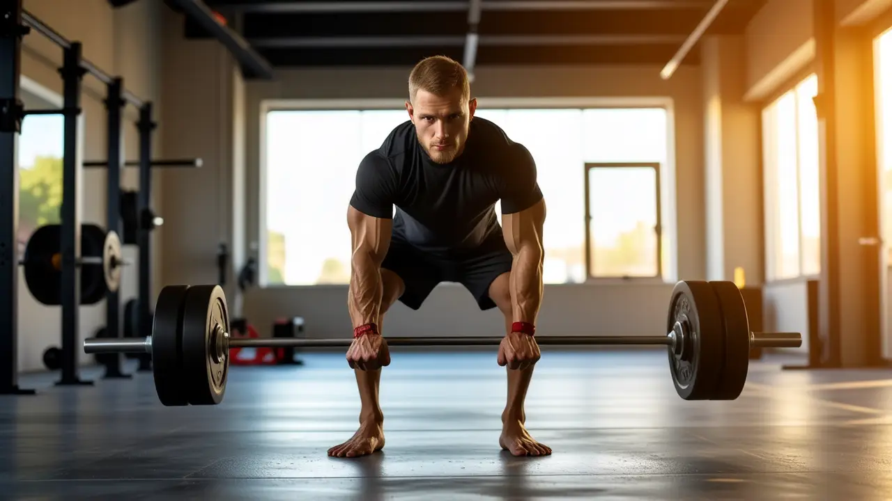 Un atleta español se ejercita con intensidad