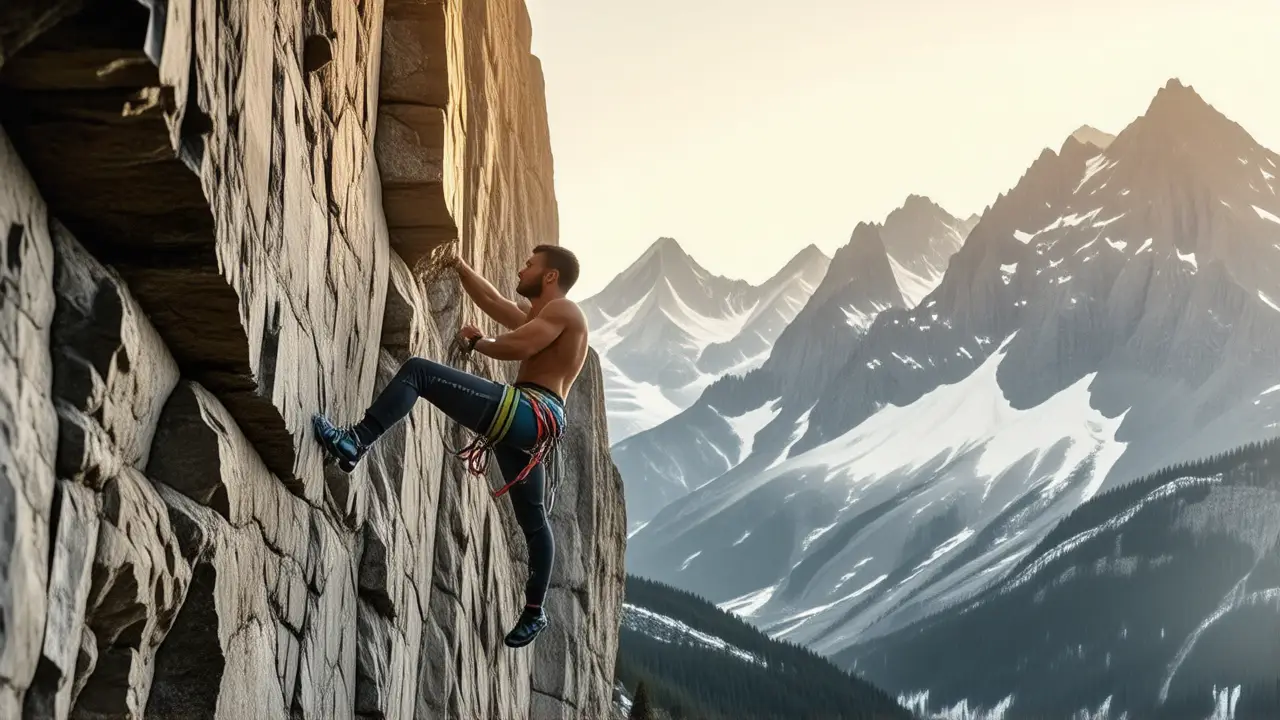 Un alpinista español se escala con fuerza
