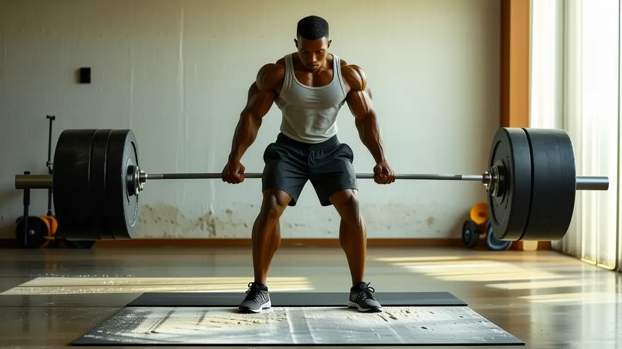 Fotógrafo realista captura fuerza atlética en gimnasio