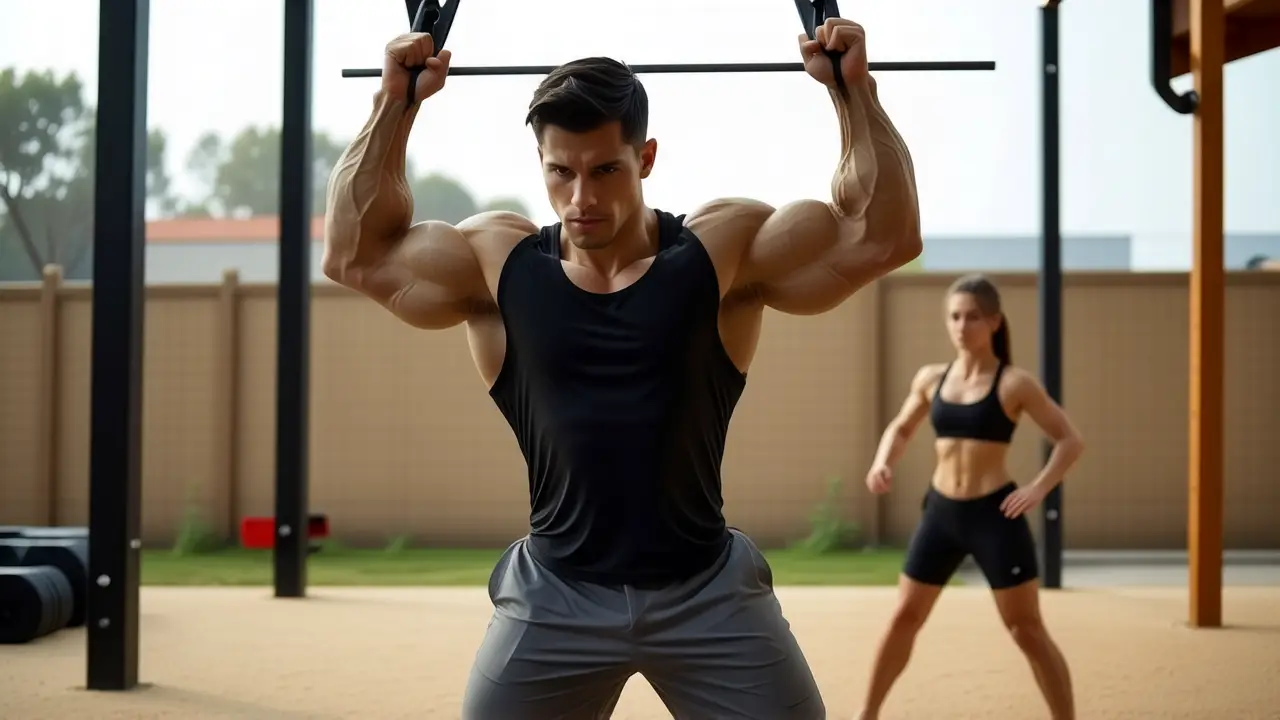 Dominadas Estrictas: Guía Completa y Cross Training 1 Un fotógrafo captura fuerza y determinación en España