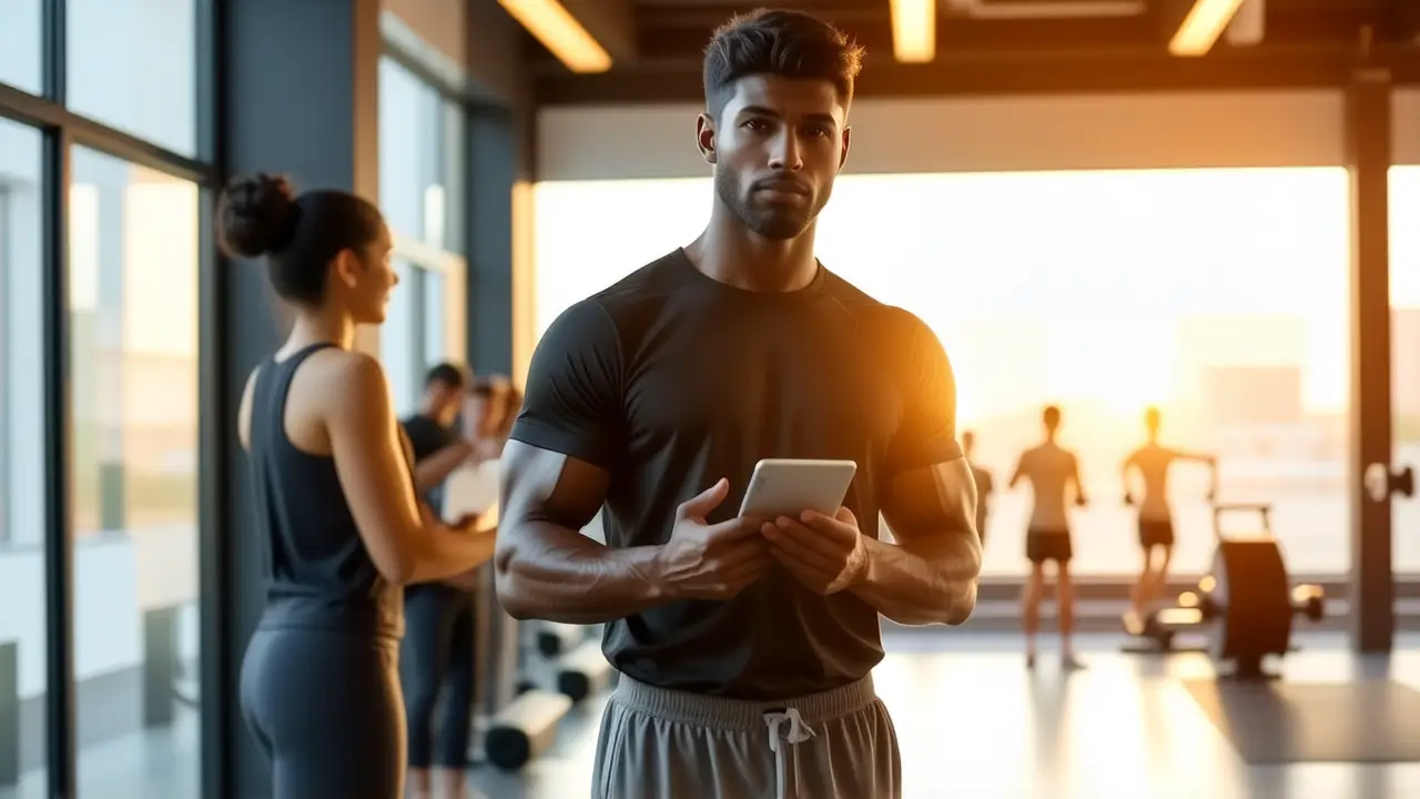 Un entrenador ayuda a un atleta en Bilbao