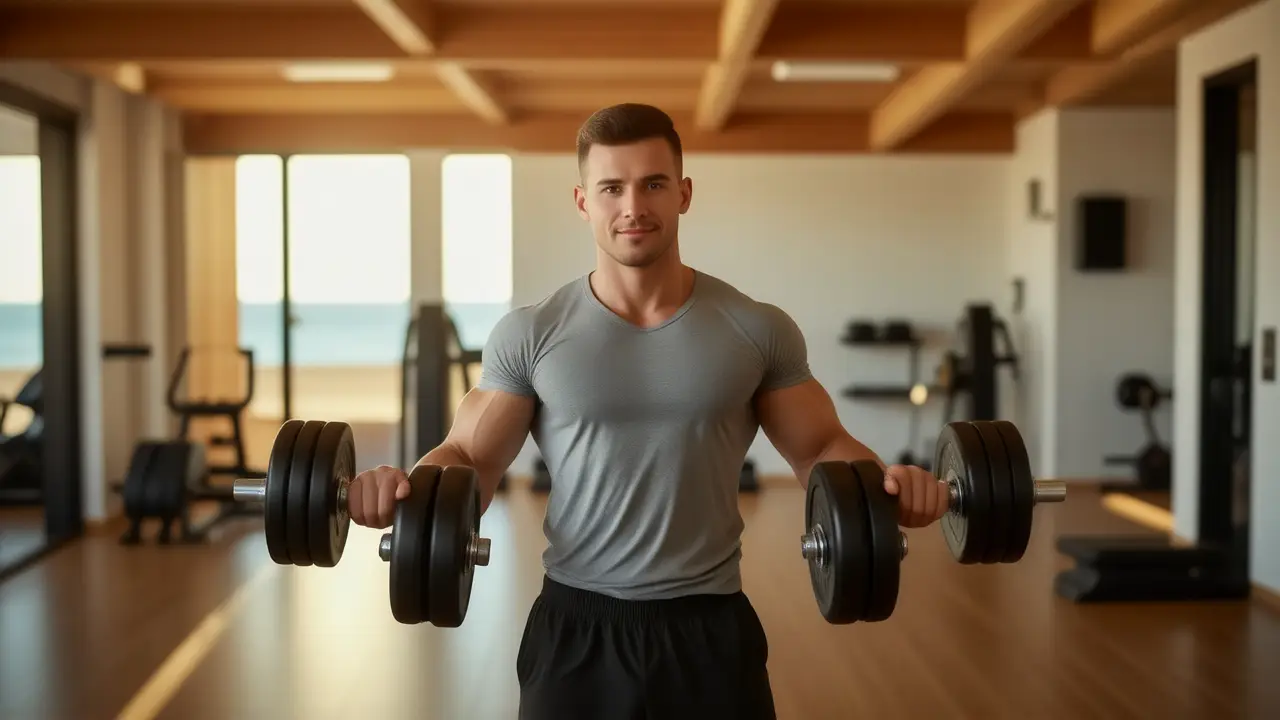 Un hombre atlético transmite salud y confianza