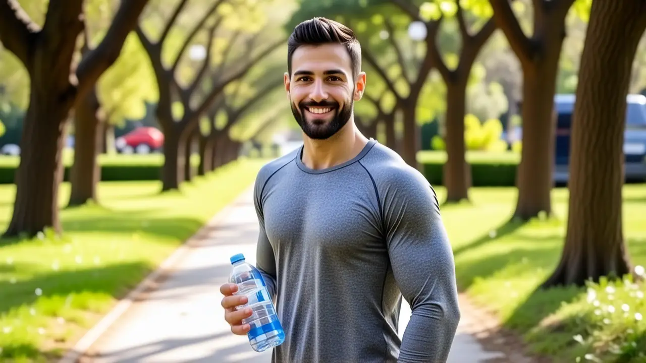 Un fotógrafo captura un hombre atlético en Colmenar Viejo