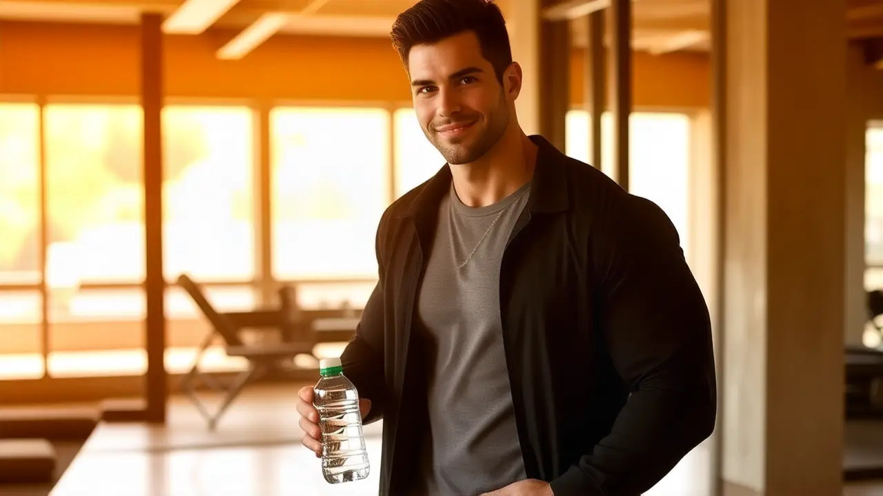 Entrenador español atlético, luz cálida y confianza