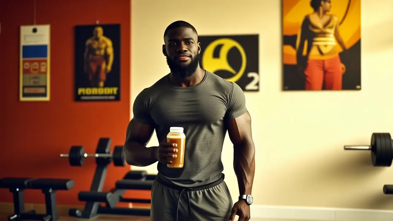 Un entrenador español musculoso captura la luz dorada