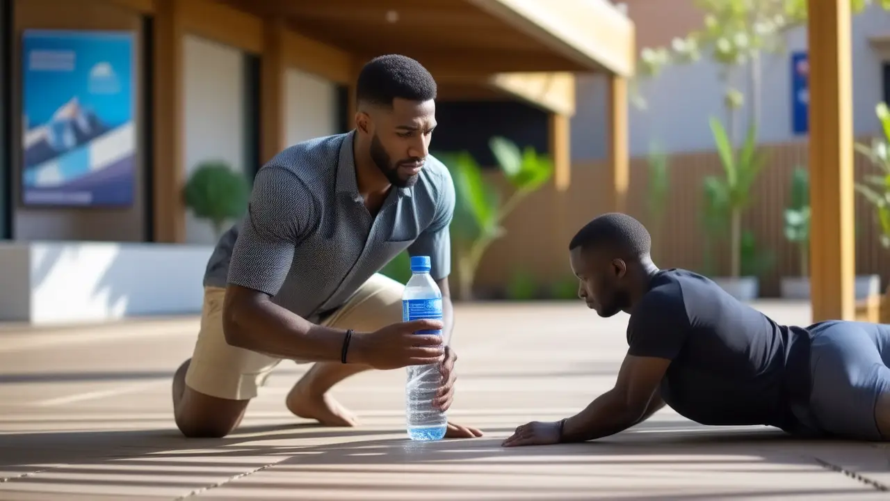 Un entrenador español transmite confianza en el gimnasio