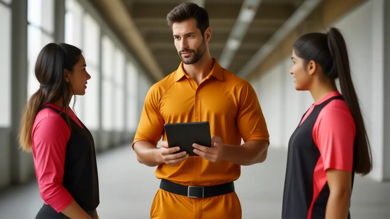 Entrenador español guía a jóvenes atletas