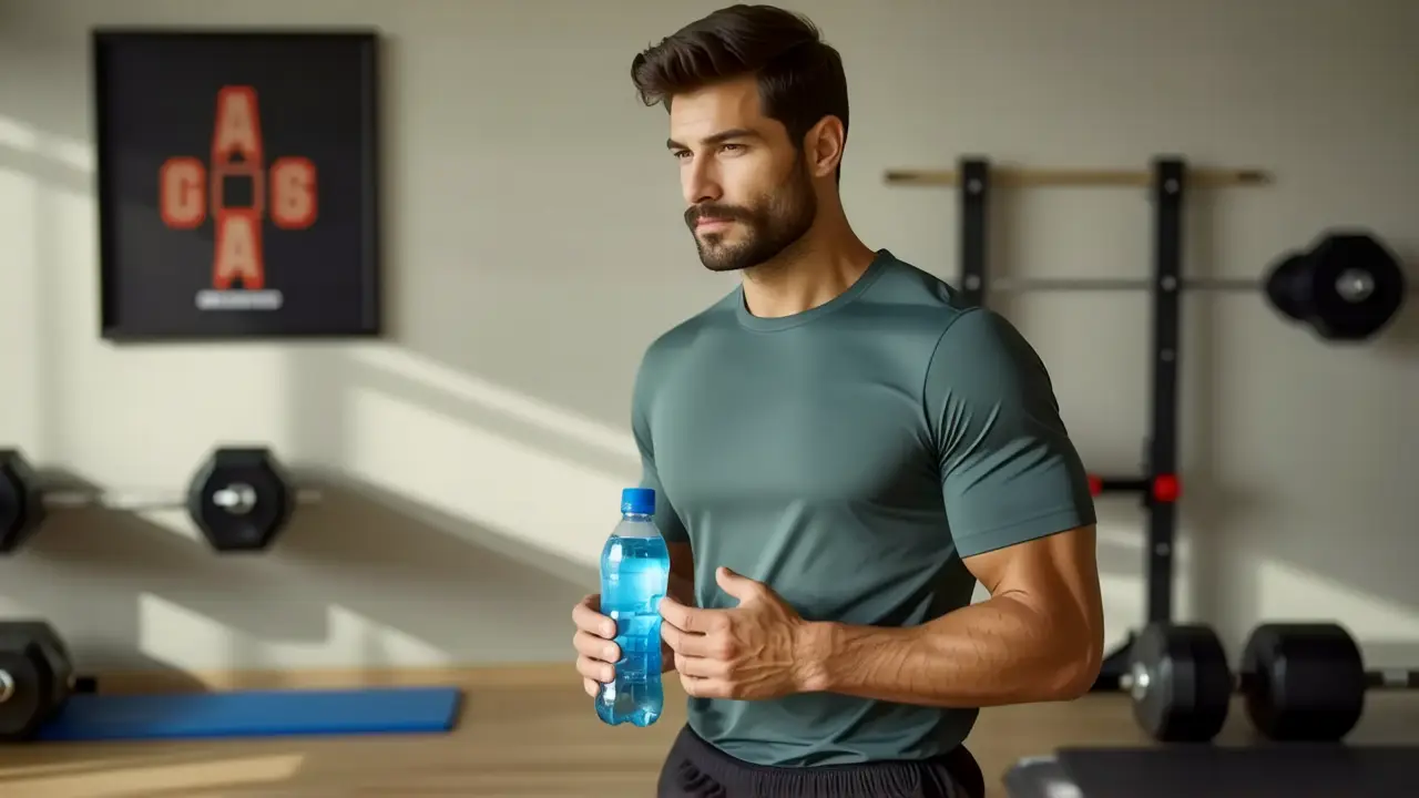 Un hombre atlético luce en fotografía realista