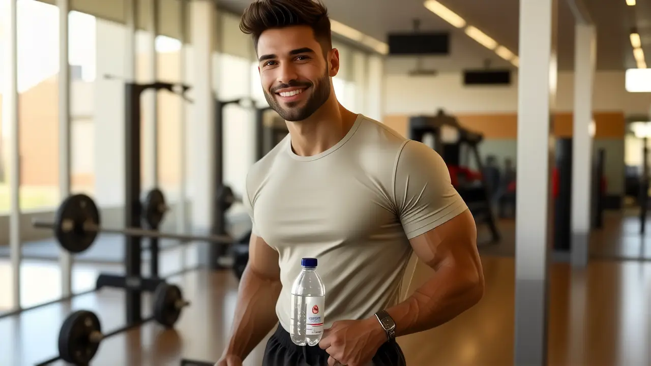 Entrenador Personal Mostoles: Encuentra tu Entrenador 1 Un hombre atlético transmite confianza en gimnasio