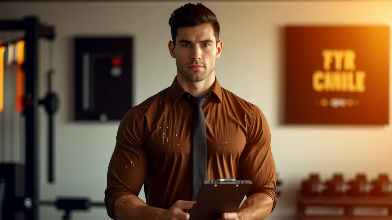 Un fotógrafo captura la seriedad en un hombre atlético