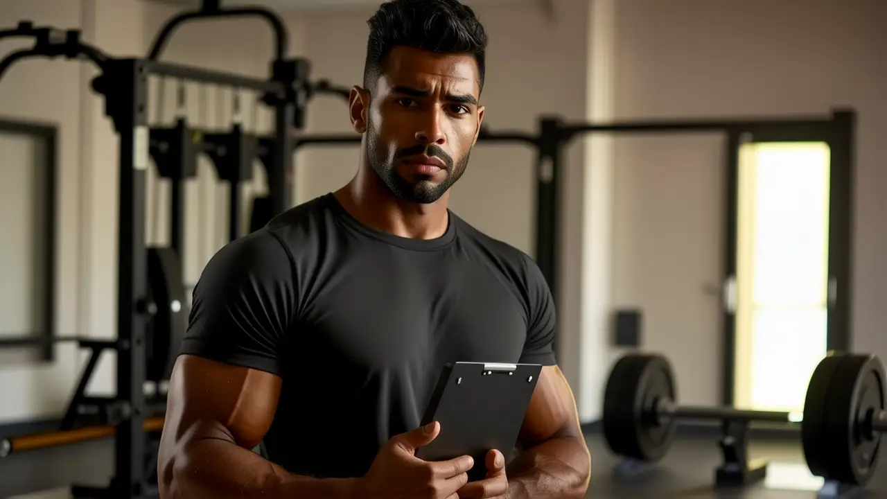 Un entrenador personal español transmite preocupación en un gimnasio