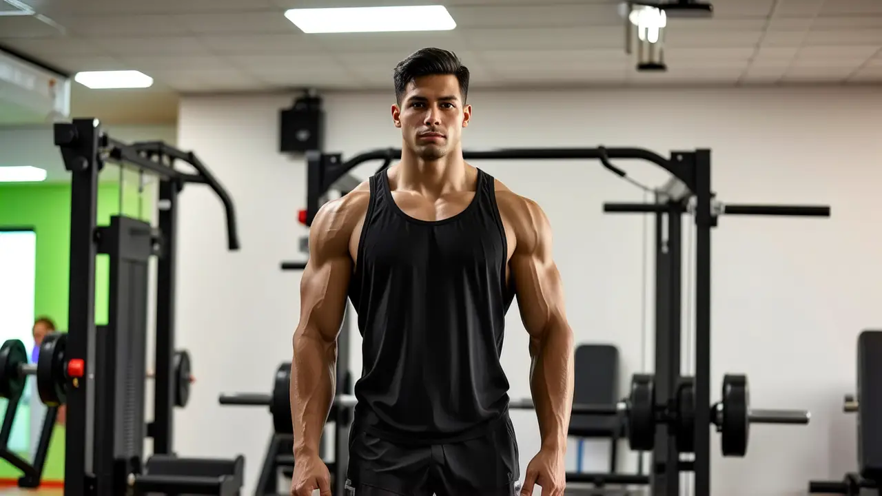 Un atleta español sudoroso captura la intensidad dramática