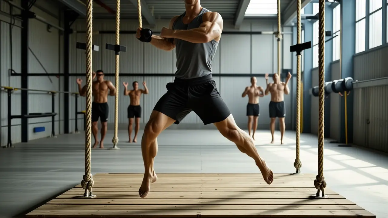 Atleta español captura movimiento en competición