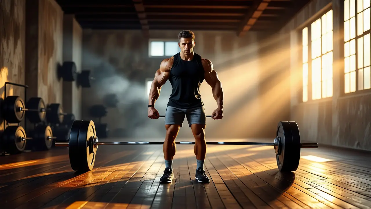 Un atleta español se entrena dramáticamente en la luz