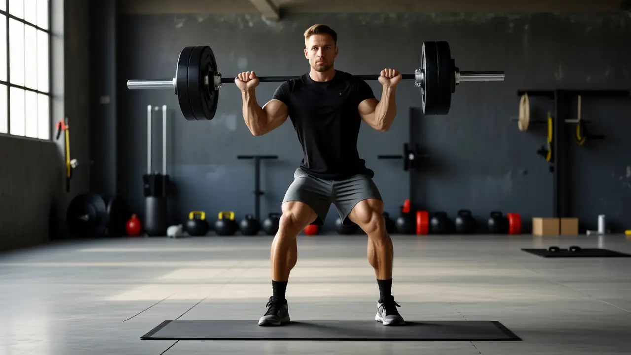 Un atleta español se entrena en un gimnasio oscuro y tenso