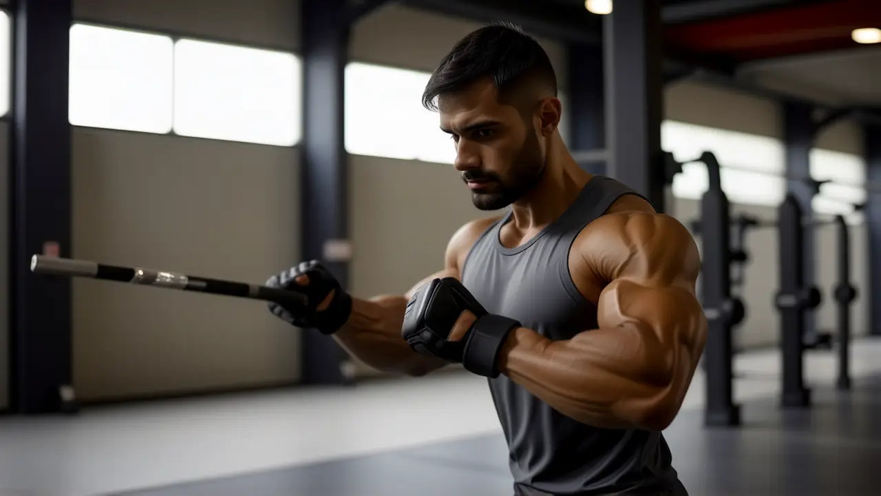 Un atleta español se entrena intensamente en la oscuridad