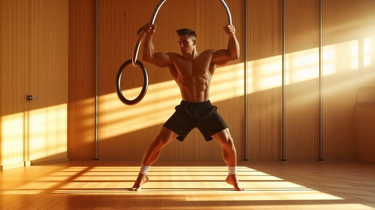 Un gimnasta español captura fuerza y determinación