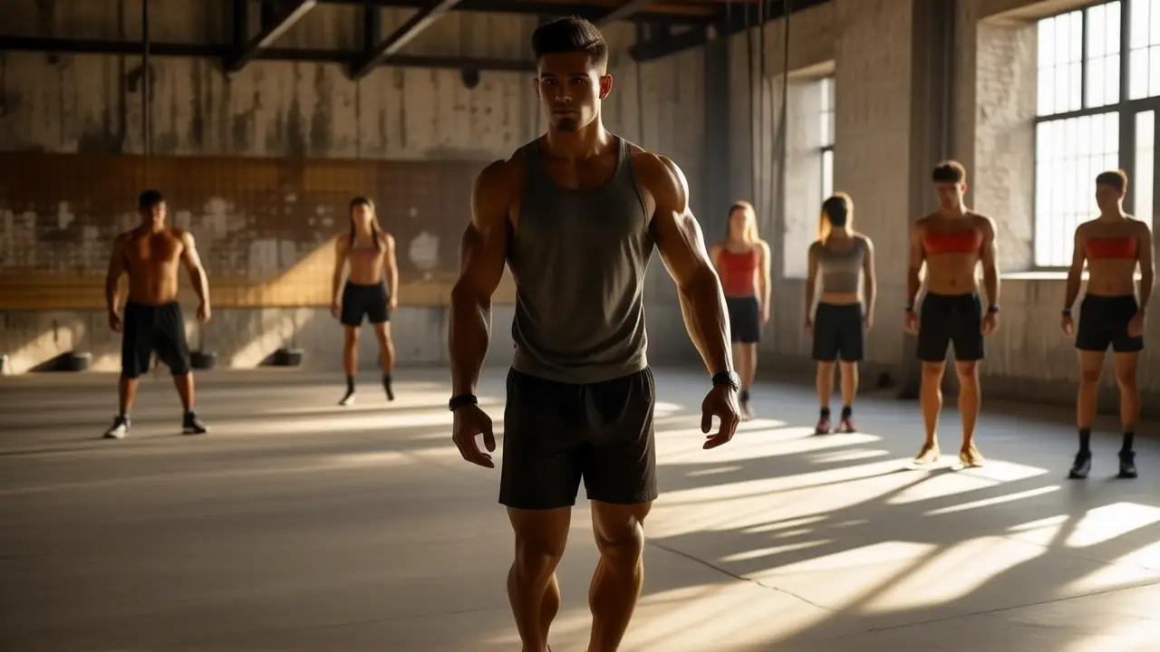Un atleta español captura la fuerza en luz dramática