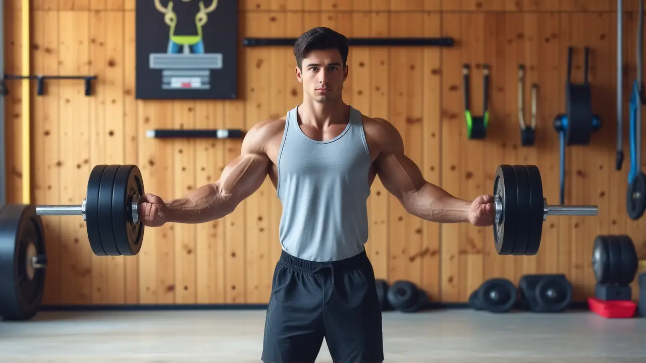 Atleta español se ejercita con determinación en CrossFit