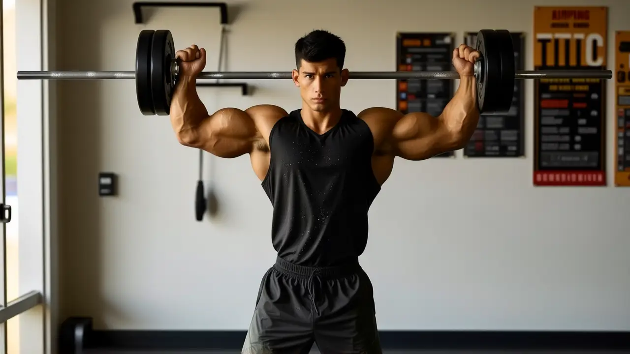 Un atleta español se entrena intensamente a la luz dorada