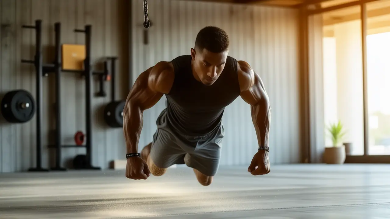 Un atleta español se exhibe en vigor