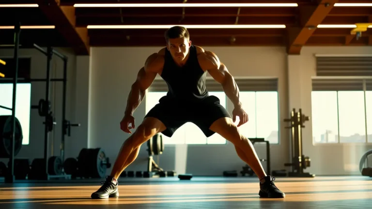 Atleta español musculoso en acción dinámica