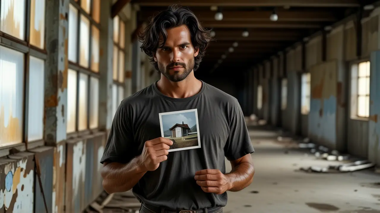 Un hombre solitario transmite vulnerabilidad y fuerza