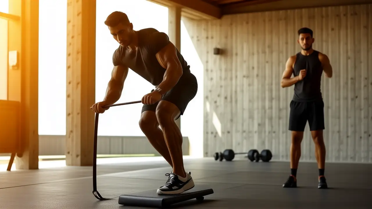 Un atleta español se muestra poderoso y concentrado