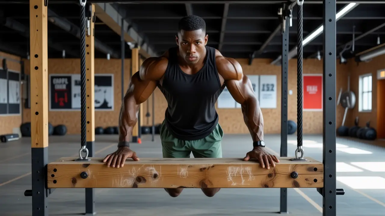 Un atleta español se entrena con intensidad