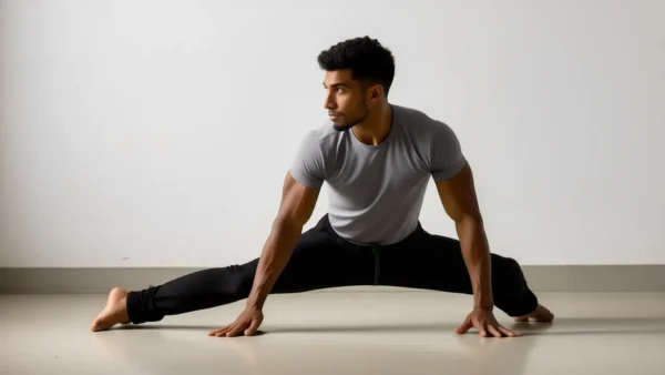 Un hombre atlético en gimnasio transmite fuerza