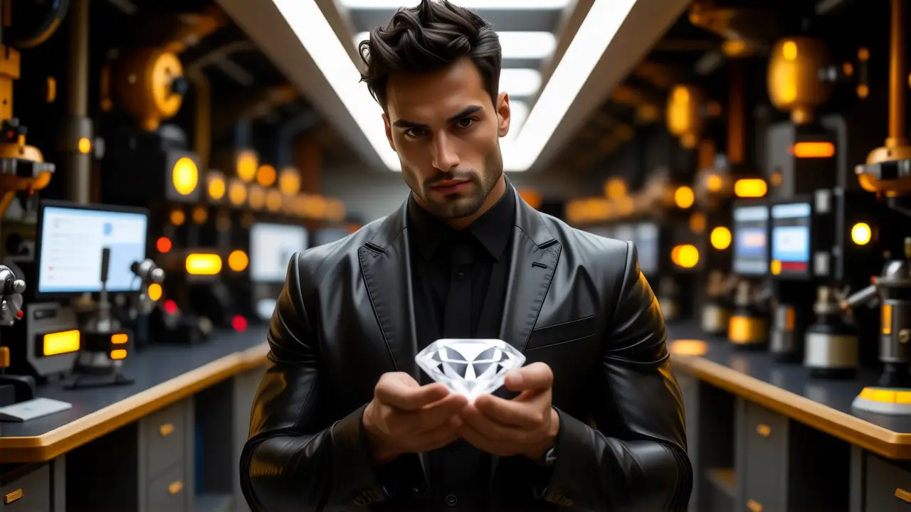 Un hombre atlético en cuero domina la estabilidad