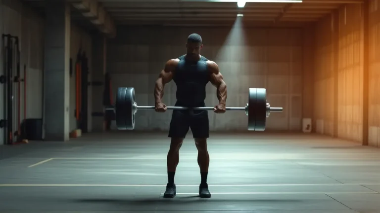 Remo Pendlay levanta peso en gimnasio dramático