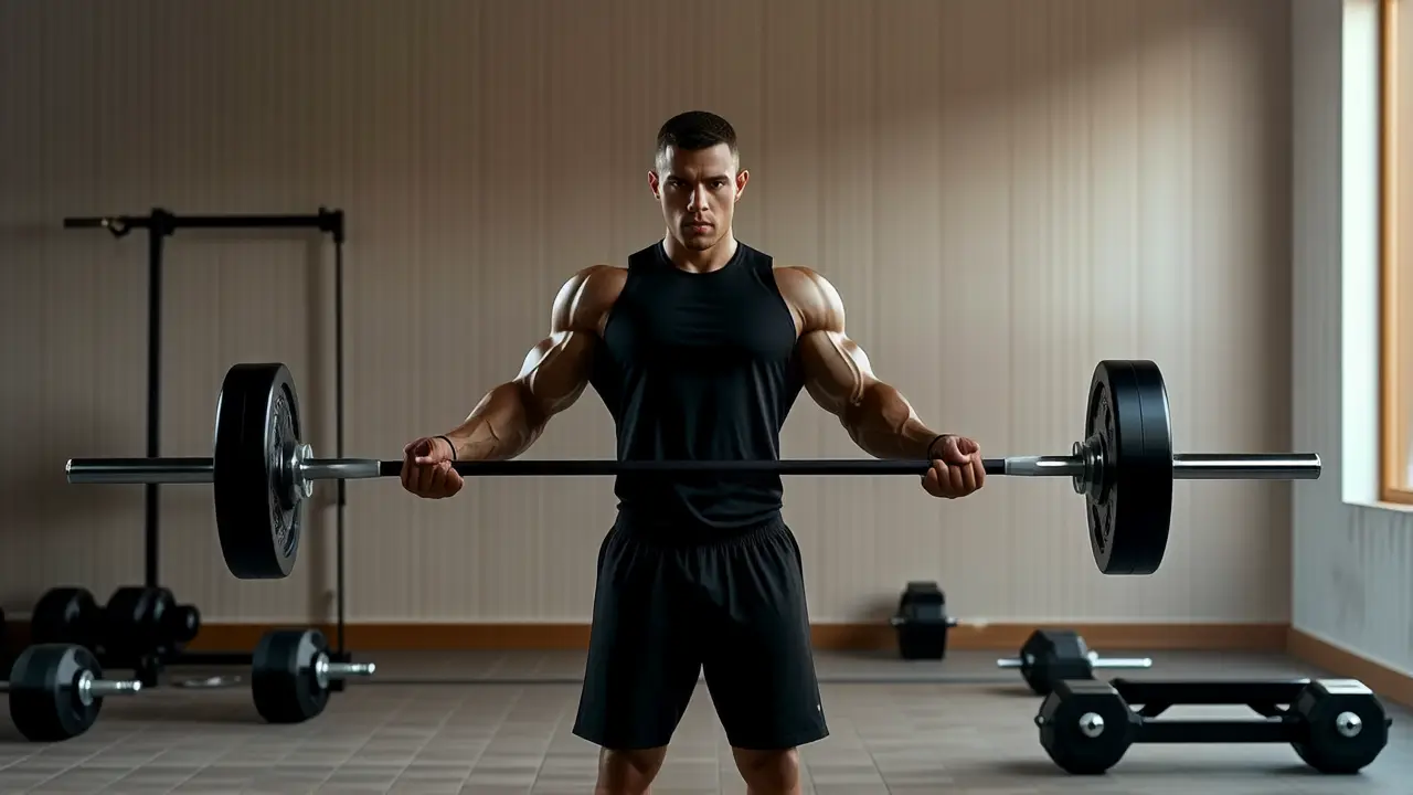 Caravaggio ilumina un atleta español musculoso