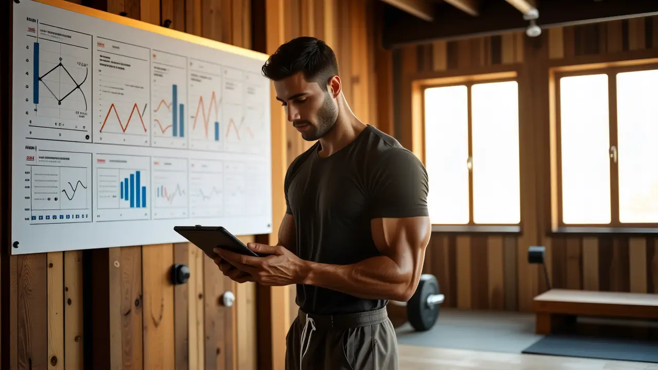 Atleta español analiza datos con intensidad