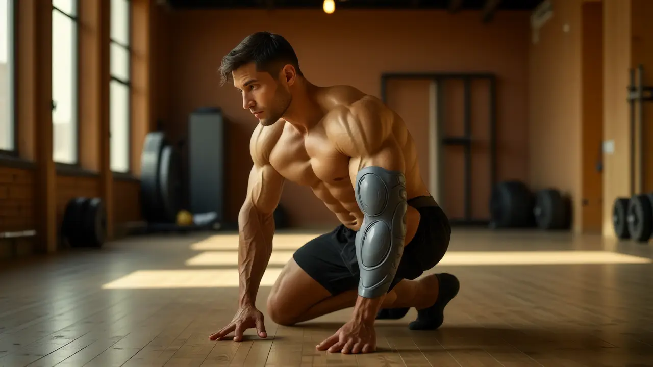 Un atleta español se muestra fuerte y concentrado