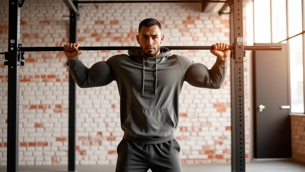 Ropa Crossfit Hombre Outlet: Ofertas y Descuentos 4 Un atleta español se ejercita en un gimnasio industrial