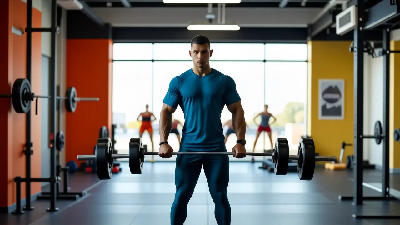 Un atleta español fuerte luce en Crossfit