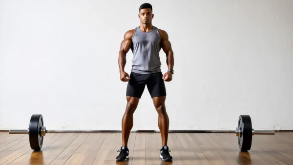 Un atleta español se entrena intensamente en el gimnasio