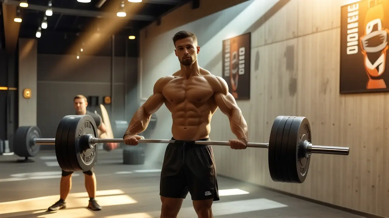 Un atleta español se ejercita con intensidad