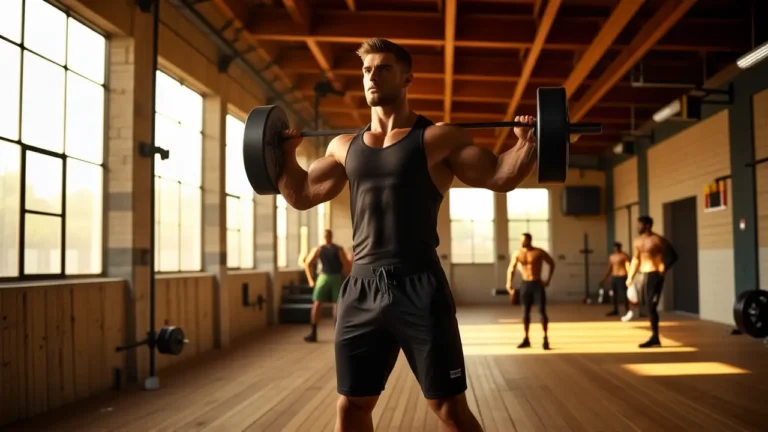Un atleta español fuerte domina el CrossFit con intensidad
