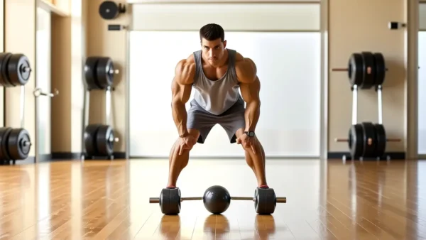 Atleta español fuerte en movimiento dinámico