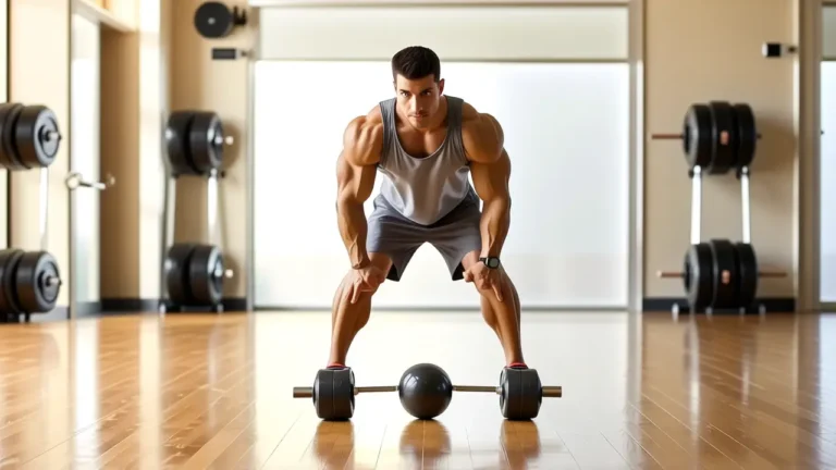 Atleta español fuerte en movimiento dinámico