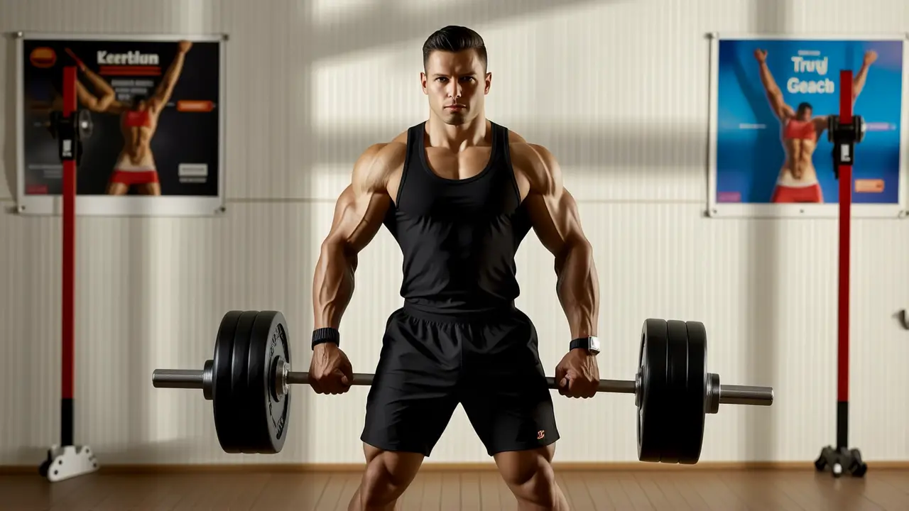 Un atleta español se muestra fuerte y concentrado